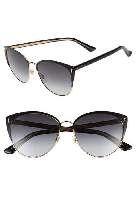 gucci black cat eye sunglasses|58mm cat eye sunglasses Gucci.